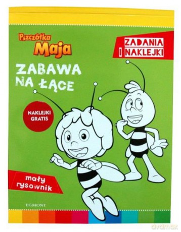 Książka Mały rysownik. Pszczółka Maja. Zabawa na łące.