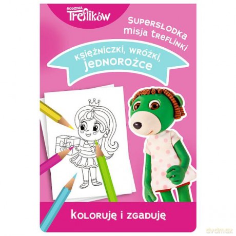 Książka Supersłodka misjainki. Koloruję i zgaduję. Księżniczki wróżki jednorożce 09017