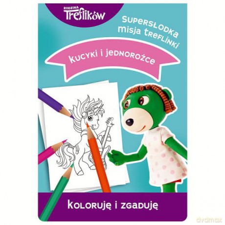 Książka Supersłodka misjainki. Koloruję i zgaduję. Kucyki i jednorożce 09024