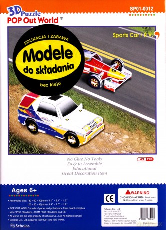 Auto Sportowe Samochód Terenowy Modele Do Składania 3D [Modelarstwo]