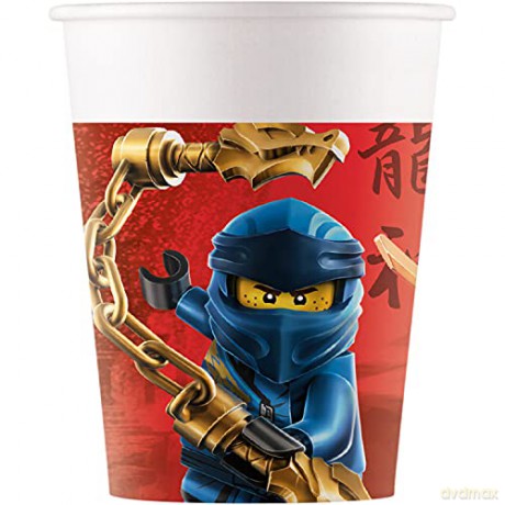 Kubeczki papierowe (WM) Lego Ninjago, 200 ml, 8 szt. (SUP label)