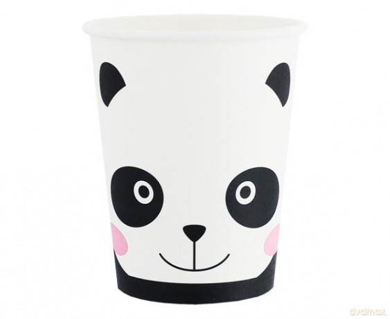 Kubeczki papierowe PANDA 6 szt.