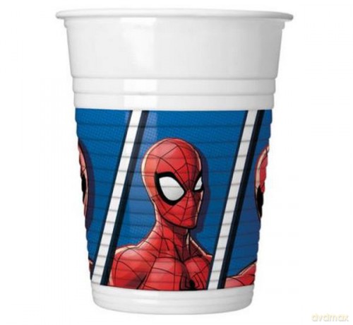 Kubeczki plastikowe "Spiderman Team Up", 200 ml 8szt