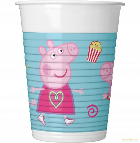 Kubeczki plastikowe (WM) Peppa Pig Messy Play, 200 ml, 8 szt. (SUP label)