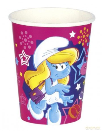Kubki 266 ml Zakochana Smerfetka 8 szt.