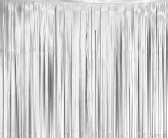 Kurtyna matowa srebrna 100x200 cm
