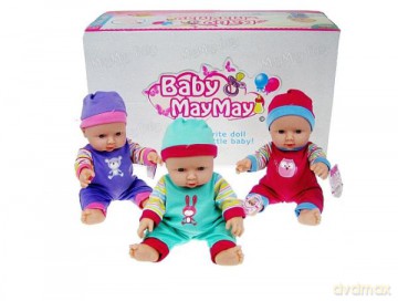 Lalka 30 cm 6 dźwięków, 3 wzory 536-Z mix