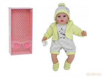 Lalka bobas 45 cm ze smoczkiem z dźwiękiem 562790
