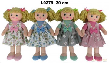 Lalka szmacianka 30 cm 4 wzory mix 156198
