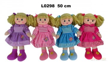 Lalka szmacianka 4 wzory 50 cm 156389