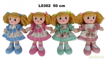 Lalka szmacianka 4 wzory 50 cm 156426 mix