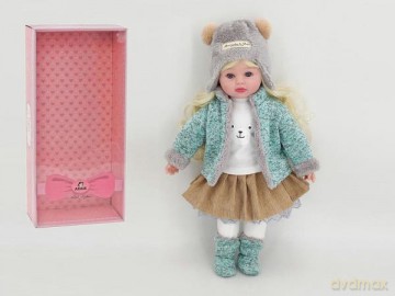 Lalka z dźwiękiem śpiewa i mówi po polsku 45 cm w pudełku 544499 blondynka