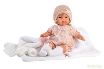 LLORENS 38564 Lalka płacząca Lola z kocem