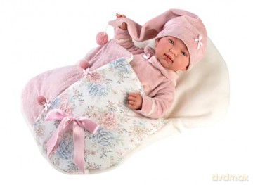 LLORENS 84450 Lalka bobas płaczący Tina 44 cm