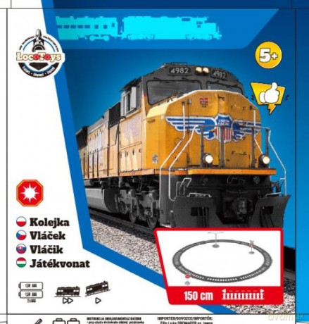 LocoToys Kolejka z torem 135 cm 1254684 02830