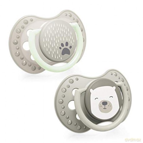 LOVI Smoczek silikonowy dynamiczny 6-18m 2 sztuki Buddy Bear