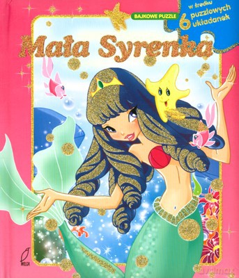 Mała Syrenka 6 Puzzlowych Układanek (twarda) [KSIĄŻKA]
