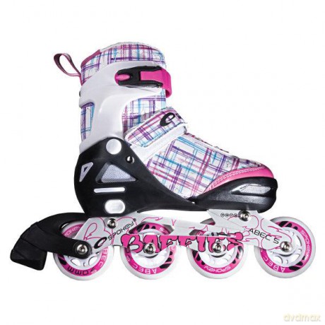 Łyżworolki reg.39-42 BAFFIES różowe 834560