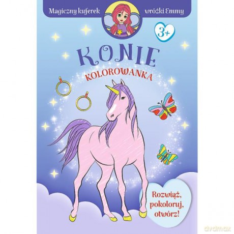 Magiczny kuferek wróżki Emmy. Rozwiąż, pokoloruj, otwórz! Konie KS66058