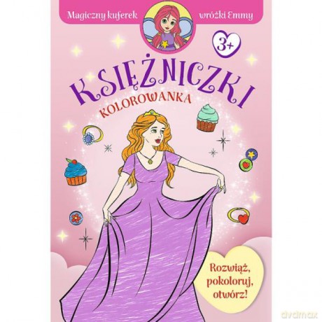 Magiczny kuferek wróżki Emmy. Rozwiąż, pokoloruj, otwórz! Księżniczki KS66041