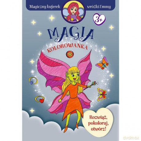 Magiczny kuferek wróżki Emmy. Rozwiąż, pokoloruj, otwórz! Magia KS66119