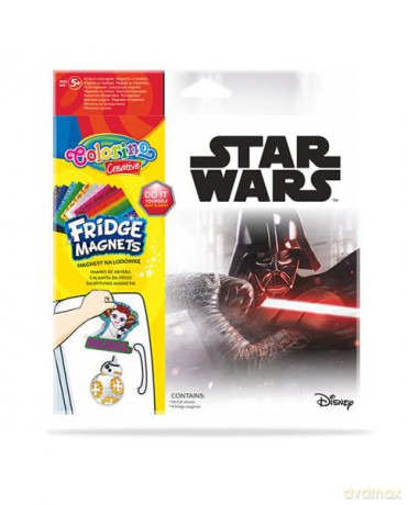 Magnes na lodówkę 6 wzorów Star Wars 89526 Colorino Creative mix