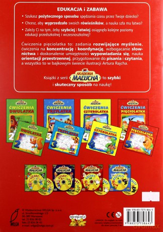 Ćwiczenia Pięciolatka Akademia Malucha [KSIĄŻKA]
