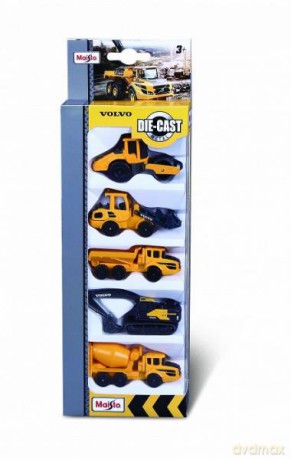 MAISTO 12375 Pojazdy budowlane Volvo 5-pack