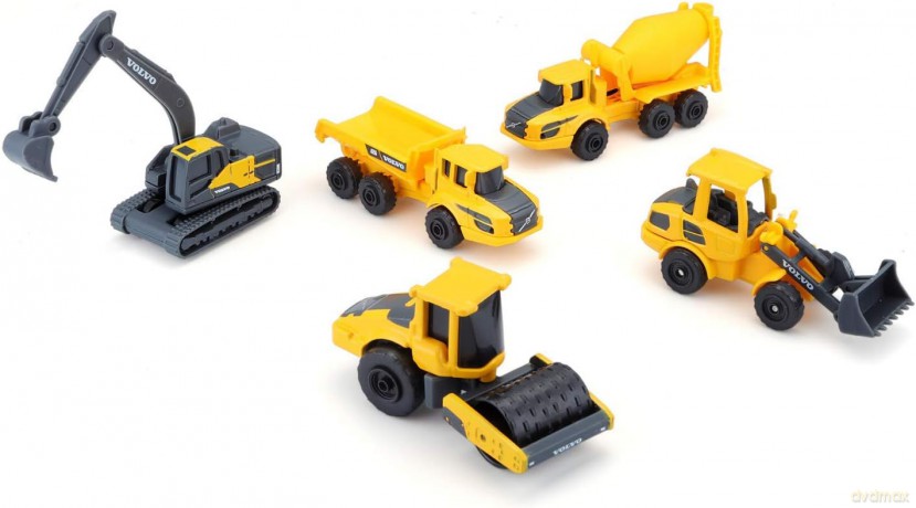 MAISTO 12375 Pojazdy budowlane Volvo 5-pack