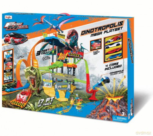 MAISTO 12398 DINOTROPOLIS Tor zjazdowy Mega zestaw 228x88 cm