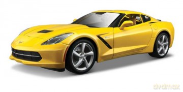 MAISTO 31182-53 Chevrolet Corvette Stingray 2014 żółty samochód 1:18