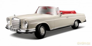 MAISTO 31811-18 Mercedes 280SE Cabrio 1967 beż 1:18