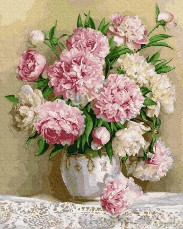 Malowanie po numerach Aromat piwonii 40x50 cm PC4050177 IPICASSO