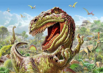 Malowanie po numerach Dinozaur T-Rex 40 x 50 6176
