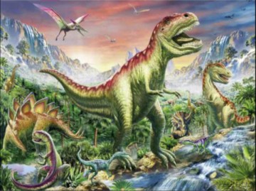 Malowanie po numerach Dinozaur T-Rex 40 x 50 6179