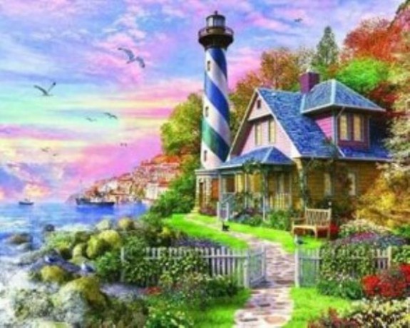 Malowanie po numerach Domek 40 x 50 5549