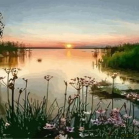 Malowanie po numerach Jezioro 40 x 50 5599