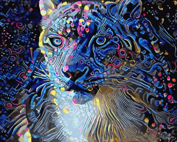 Malowanie po numerach Kosmiczny Lampart 40x50 cm PC4050663 IPICASSO