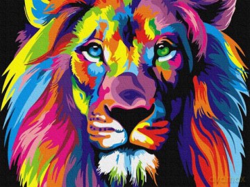 Malowanie po numerach Lew 30x40 cm PC3040028 IPICASSO