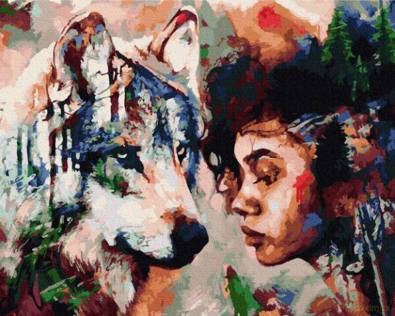 Malowanie po numerach Refleksja duszy 40x50 cm PC4050423 IPICASSO