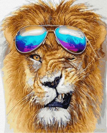 Malowanie po numerach Samiec alfa Lew 40x50 cm PC4050659 IPICASSO