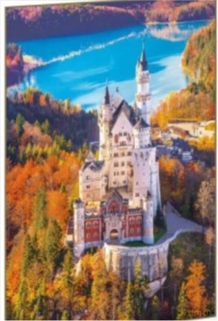 Malowanie po numerach Zamek w Alpach 40 x 50 cm 6432