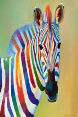 Malowanie po numerach Zebra 40 x 50 5570