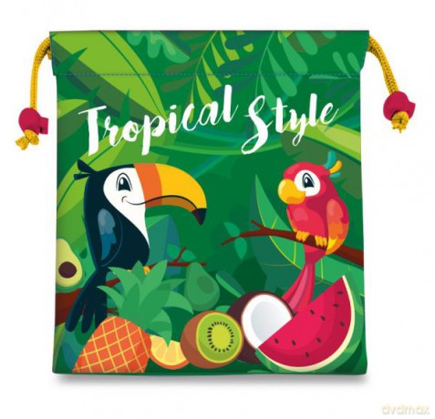 Mały worek szkolny 22 cm 100% poliester Toucan Tropical Style KL10714 Kids Euroswan