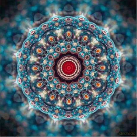 Mandala 7D Koło granatowo brązowe 30x30 cm 1006562