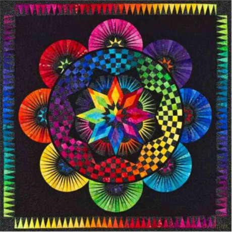 Mandala 7D Koło kolorowe 30x30 cm 1006558