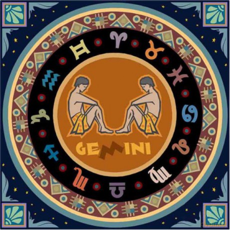 Mandala 7D Zodiak Bliźnieta 30x30 cm 1006577