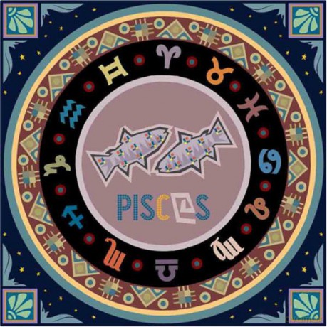 Mandala 7D Zodiak Ryby 30x30 cm 1006576