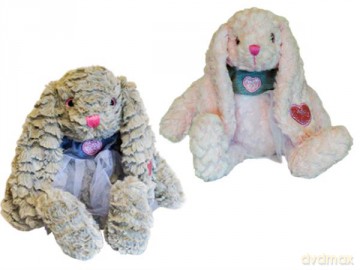 Maskotka Króliczek Rozalka 2 kolory 23 cm