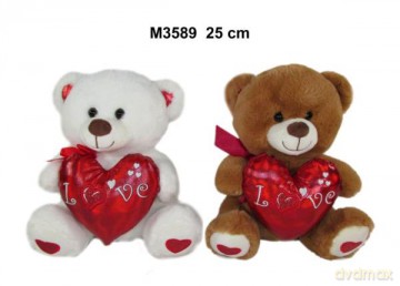 Maskotka Miś 2 kolory 25 cm 159212 mix